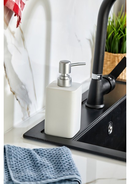 Elite Stonware Kare Sıvı Sabunluk 1 Adet