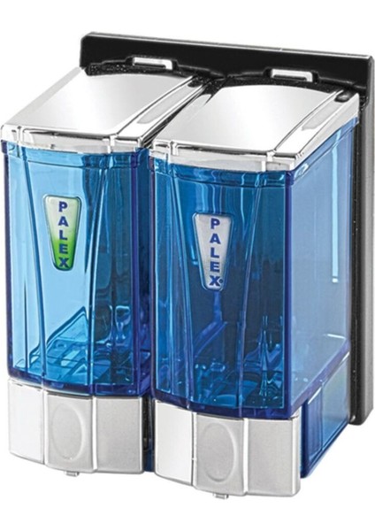 Elite Banyodekoral 3564-2 Mini Sıvı Sabun Dispenseri 250 Ccx2 Krom Şeffaf 1 Adet
