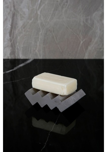 Elite Banyo Mutfak Tuvalet Beton Katı Sabunluk Zikzak Model 1 Adet