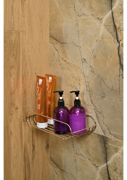 Elite Silver Oval Köşeli Sabunluk /düzenleyici / Şampuanlık / Metal /paslanmaz/askı / Banyo Aksesuarı 1 Adet