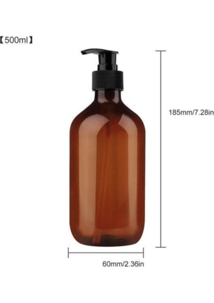 Elite Cam Sıvı Sabunluk - 500 ml - Amber 1 Adet