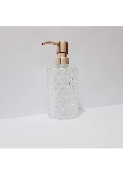 Elite 400ML Bakır Renk Kapaklı Cam Sıvı Sabunluk 1 Adet indirimleri