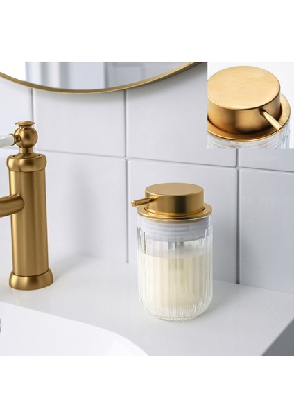 Elite 3'lü Cam Banyo Lavabo Seti - Diş Fırçalık, Cam Kutu, Sabunluk 1 Adet