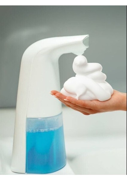 Elite Beyaz Sensorlu USB Kablolu Sıvı Sabunluk Kopuk Verici 21X5X10CM 300ML Banyo Seti Plastik 1 Adet