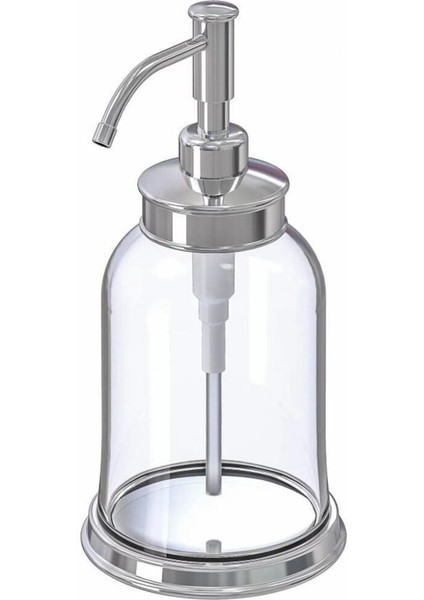 Elite Balungen Sıvı Sabunluk - Şeffaf Cam - 300 ml - Krom Kaplama Başlık 1 Adet
