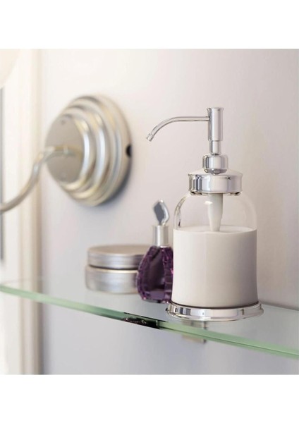Elite Balungen Sıvı Sabunluk - Şeffaf Cam - 300 ml - Krom Kaplama Başlık 1 Adet