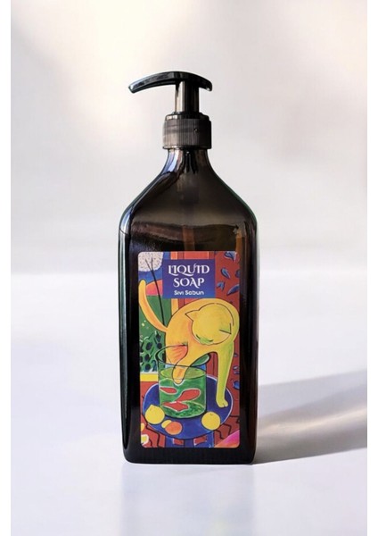 Elite Sıvı Sabunluk | 500 ml | Amber Renkli Cam Şişe | Artist Serisi | Matisse 1 Adet