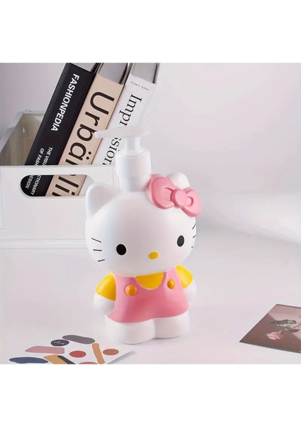 Elite Hello Kitty Figürlü Sıvı Sabunluk Basınçlı Losyon Şişesi Ayakta Model 1 Adet