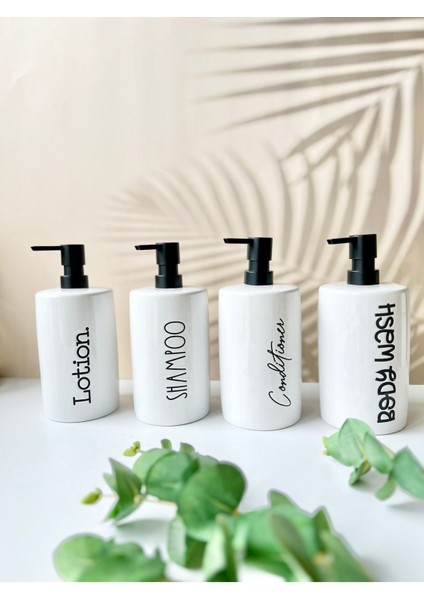 Elite 4’lü Porselen Pinterest Banyo Seti- Şampuan,saç Kremi,duş Jeli ve Losyon 1 Adet indirimleri