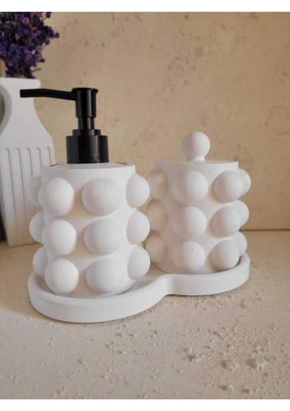 Elite Beton Buble Sıvı Sabunluk Set 1 Adet
