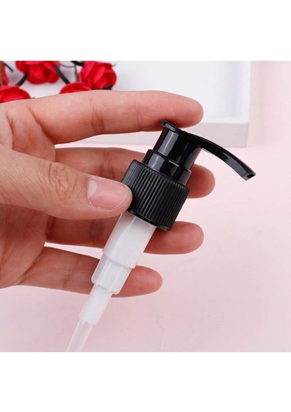 Elite Yedek Sıvı Sabunluk Pompası Siyah Başlık Şeffaf Boru Ergonomik Kilitli (10 Adet) 1 Adet