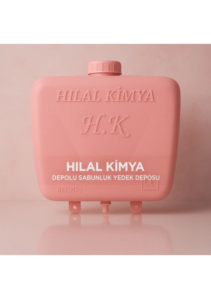 Elite Depolu Sabunluk Deposu 20KG Pembe 1 Adet