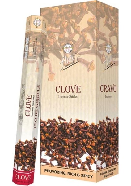 Elite Çubuk Tütsü Karanfil Hexa (Clove) 6*20=120 Çubuk 1 Adet