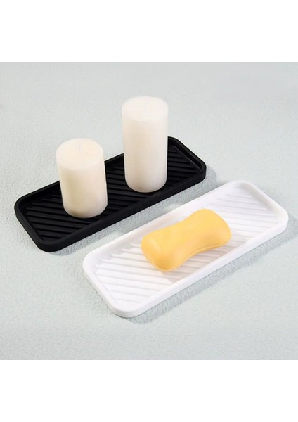 Elite Esnek Silikon Yağdanlık Altlığı Hijyenik Çok Amaçlı Organizer Sabunluk Altlığı 23X10 cm 1 Adet modelleri