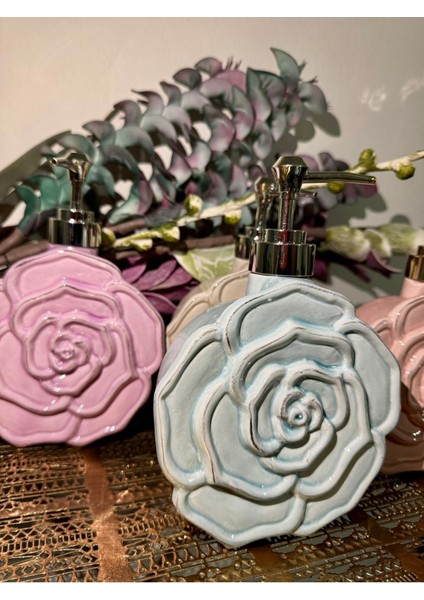 Elite Esterhomedecor Kabartma Çiçekli Sıvı Sabunluk 1 Adet modelleri