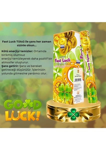 Elite Fast Luck Şans Tütsüsü 20 Çubuk 1 Adet