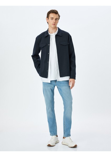 Yeni Sezon Normal Bel Slim Fit Kot Pantolon - Brad Jean