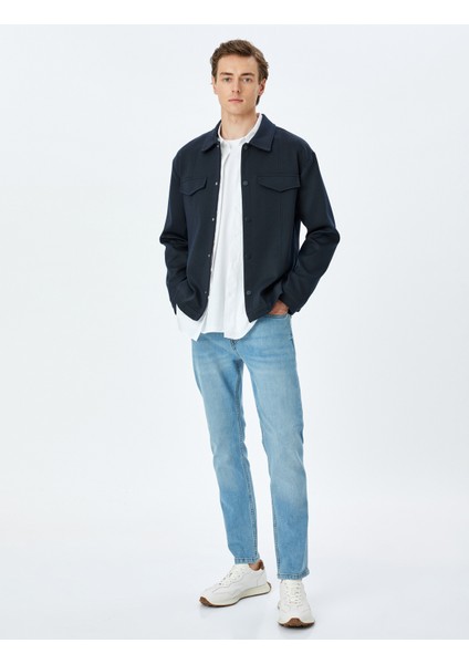 Yeni Sezon Normal Bel Slim Fit Kot Pantolon - Brad Jean