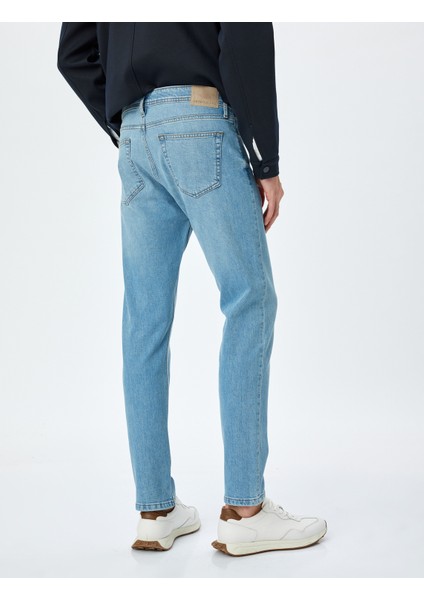 Yeni Sezon Normal Bel Slim Fit Kot Pantolon - Brad Jean