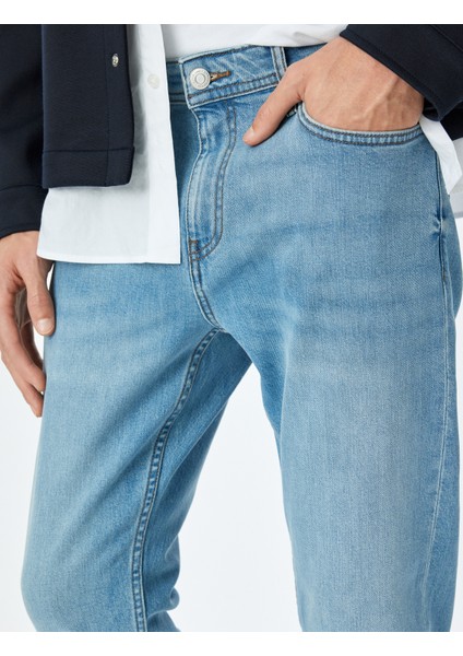 Yeni Sezon Normal Bel Slim Fit Kot Pantolon - Brad Jean