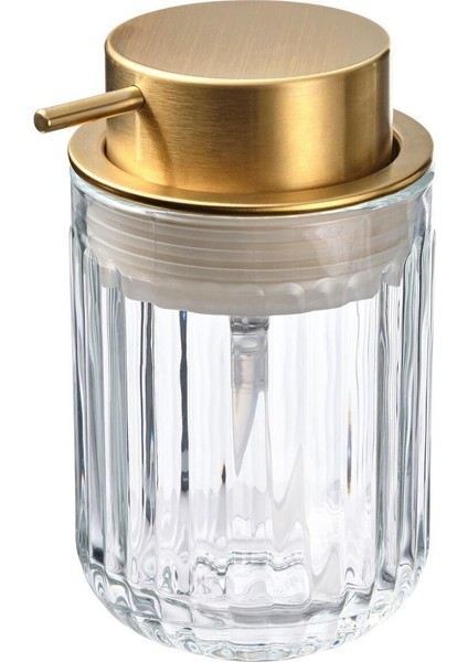 Elite Gold Başlıklı Sıvı Sabunluk Cam-Altın Rengi 350 ml 1 Adet