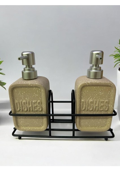 Elite 4120 Metal Standlı Dishes Sıvı Sabunluk Tezgah Üstü Banyo Mutfak Lavabo Sabunluğu 1 Adet fiyatları