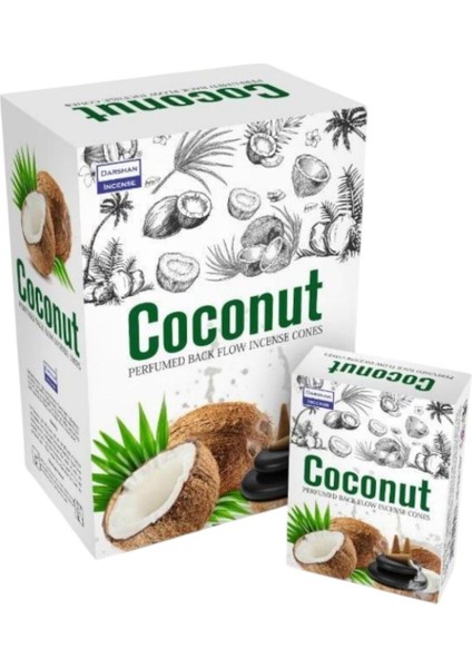Elite Darshan Coconat Geri Akış Tütsü 10 Adet 1 Adet
