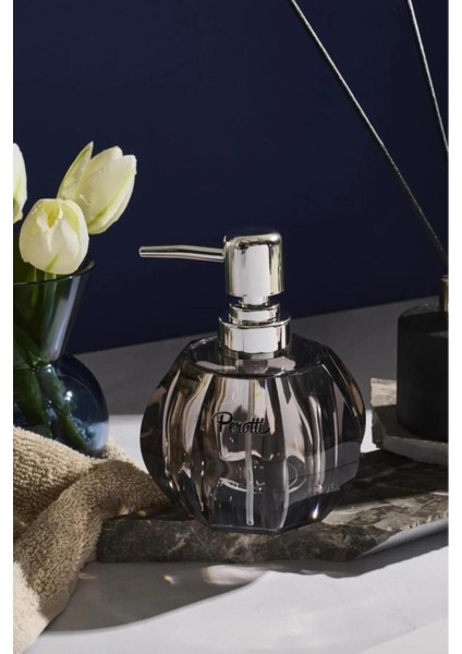 Elite Acrylic Kristal Füme Sıvı Sabunluk-34 1 Adet