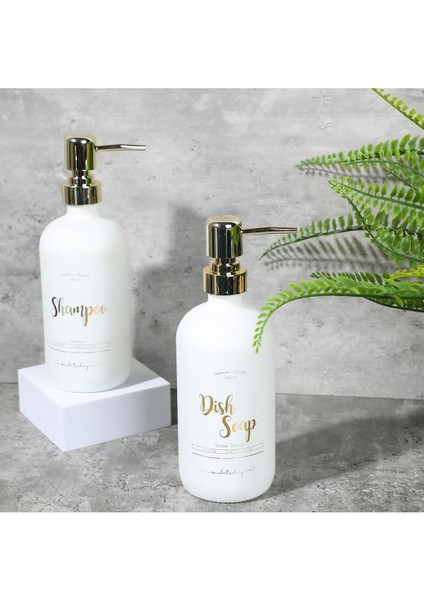 Elite Beyaz Cam Bulaşık Sabunu Şişesi - 500 ml (Dish Wash) 1 Adet modelleri