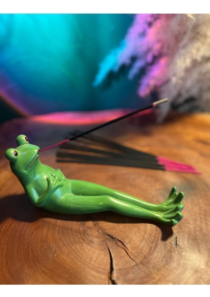 Elite Beton Kurbağa Çubuk Tütsülük - - Frog Incense Burner 1 Adet