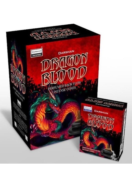 Elite Doğal Meditasyon Geri Akış (Şelale) Dragon Blood Tütsü-10 Adet 1 Adet