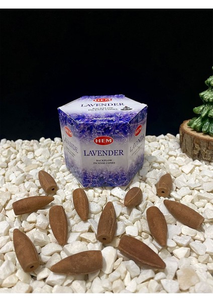 Elite Hem Lavander Lavanta Kokulu Tütsü Geri Akış Koni Konik Tütsü Backflow 10 Tane 1 Adet
