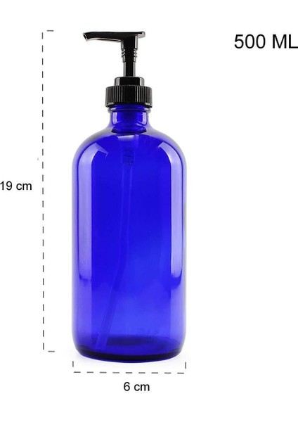 Elite Mavi Cam Sıvı Sabunluk 500 ml 1 Adet