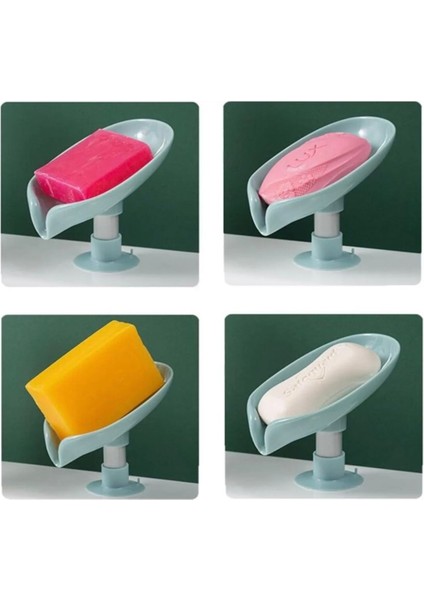 Elite Banyo Mutfak Tezgah Üstü Vantuzlu Sabunluk Su Tutmayan Giderli Katı Sabunluk 1 Adet