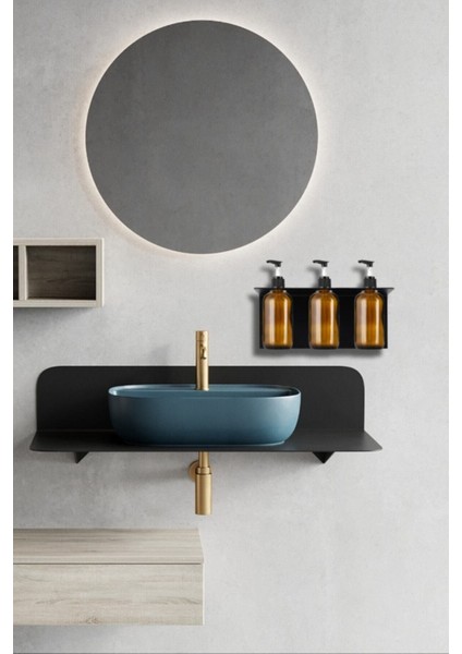 Elite 3'lü Set Sıvı Sabunluk, Banyo Şampuanlık , Duş Jelilik, Sıvı Yağ Şişesi 1 Adet