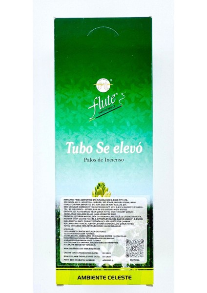 Elite Çubuk Tütsü (Sümbülteber) Hexa Tuberose 1 Adet=20 Çubuk 1 Adet