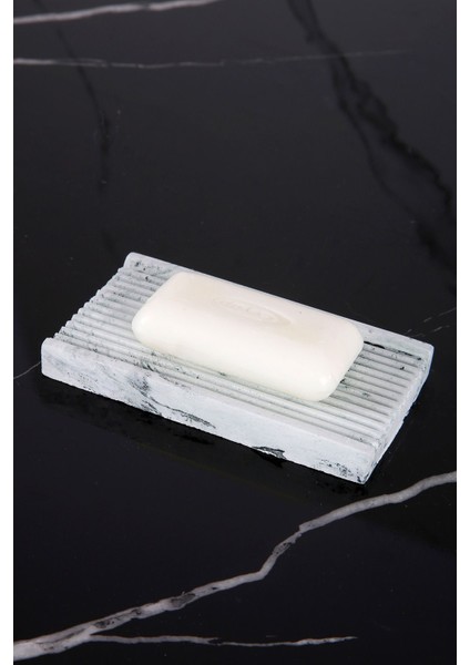 Elite El Yapımı Dikdörtgen Beton Katı Sabunluk 1 Adet