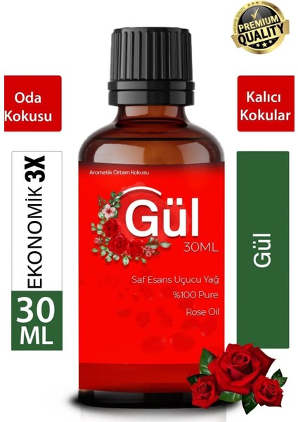 Elite Oda Kokusu Aromatik Esansiyel Yağ Serisi %100 Natural Saf & Doğal 30 ml 1 Adet