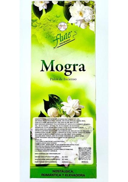 Elite Çubuk Tütsü Yasemin Hexa (Mogra) 6*20=120 Çubuk 1 Adet