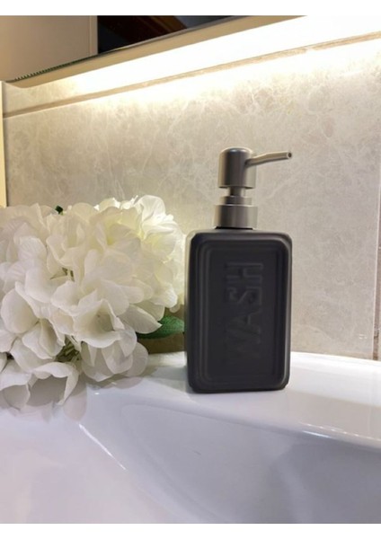 Elite Wash Sıvı Sabunluk Gri (8X5X18 Cm) 1 Adet