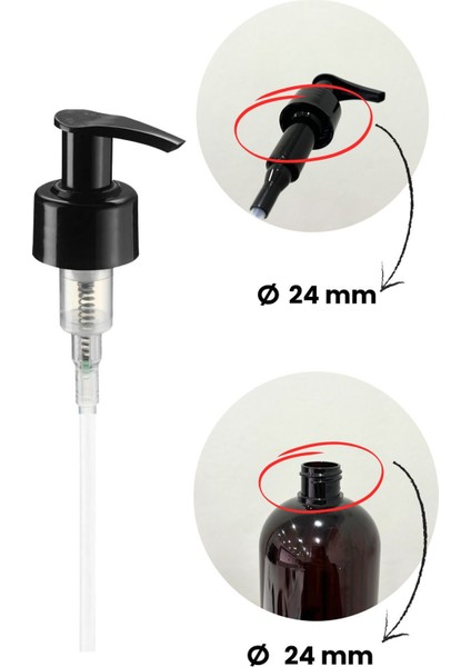 Elite 2’li Yedek Sıvı Sabun Pompası 24MM (2 Adet) 1 Adet