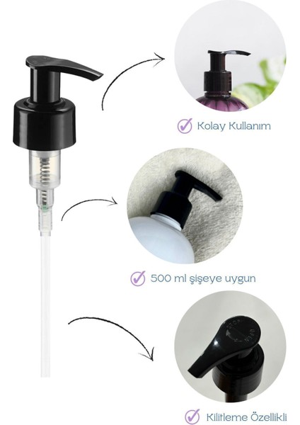 Elite 2’li Yedek Sıvı Sabun Pompası 24MM (2 Adet) 1 Adet