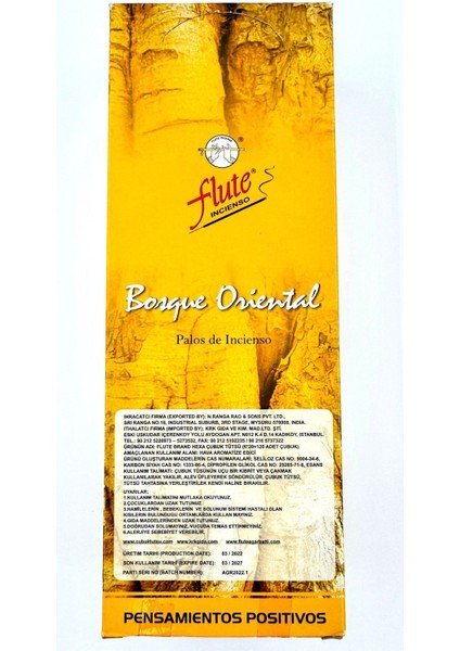Elite Çubuk Tütsü Hexa Orıent Wood 6*20=120 Çubuk 1 Adet
