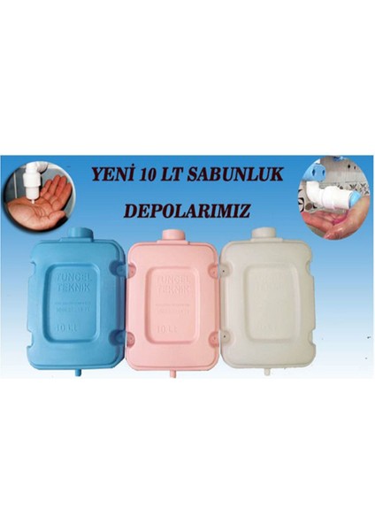 Elite Depolu Sabunluk Sistemi Butonlu 3 Musluklu Sistem 1 Adet