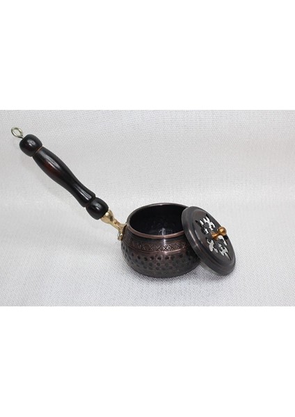 Elite Gaziantep Bakır Buhardanlık-Tütsülük El Işlemeli Ahşap Kulplu 1 Adet fırsatları