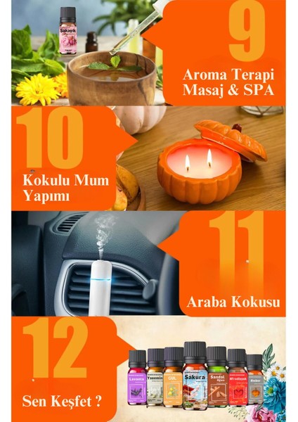 Elite Ask Serisi 6 Adet - Esansiyel Yağ & Aromatik Oda ve Ortam Koku Seti 1 Adet