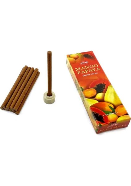 Elite Mango Papaya Dhoop Tek'li Paket Tütsü 1 Adet