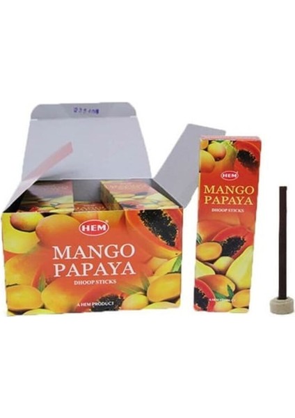 Elite Mango Papaya Dhoop Tek'li Paket Tütsü 1 Adet
