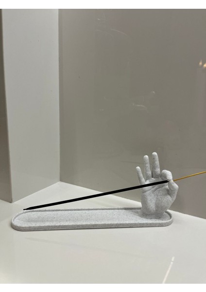 Elite Mermer Desenli Tütsülük – 3D Yazıcıdan Özel Tasarım, Modern ve Şık Dekorasyon Ürünü 1 Adet