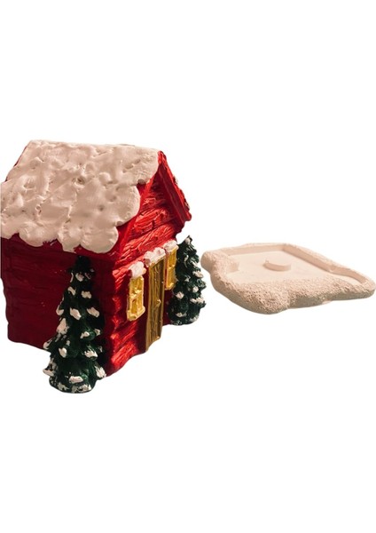 Elite Yeni Yıl Noel Evi Geri Akış Tütsülük Yılbaşı Hediye Dekoratif Ev 1 Adet modelleri